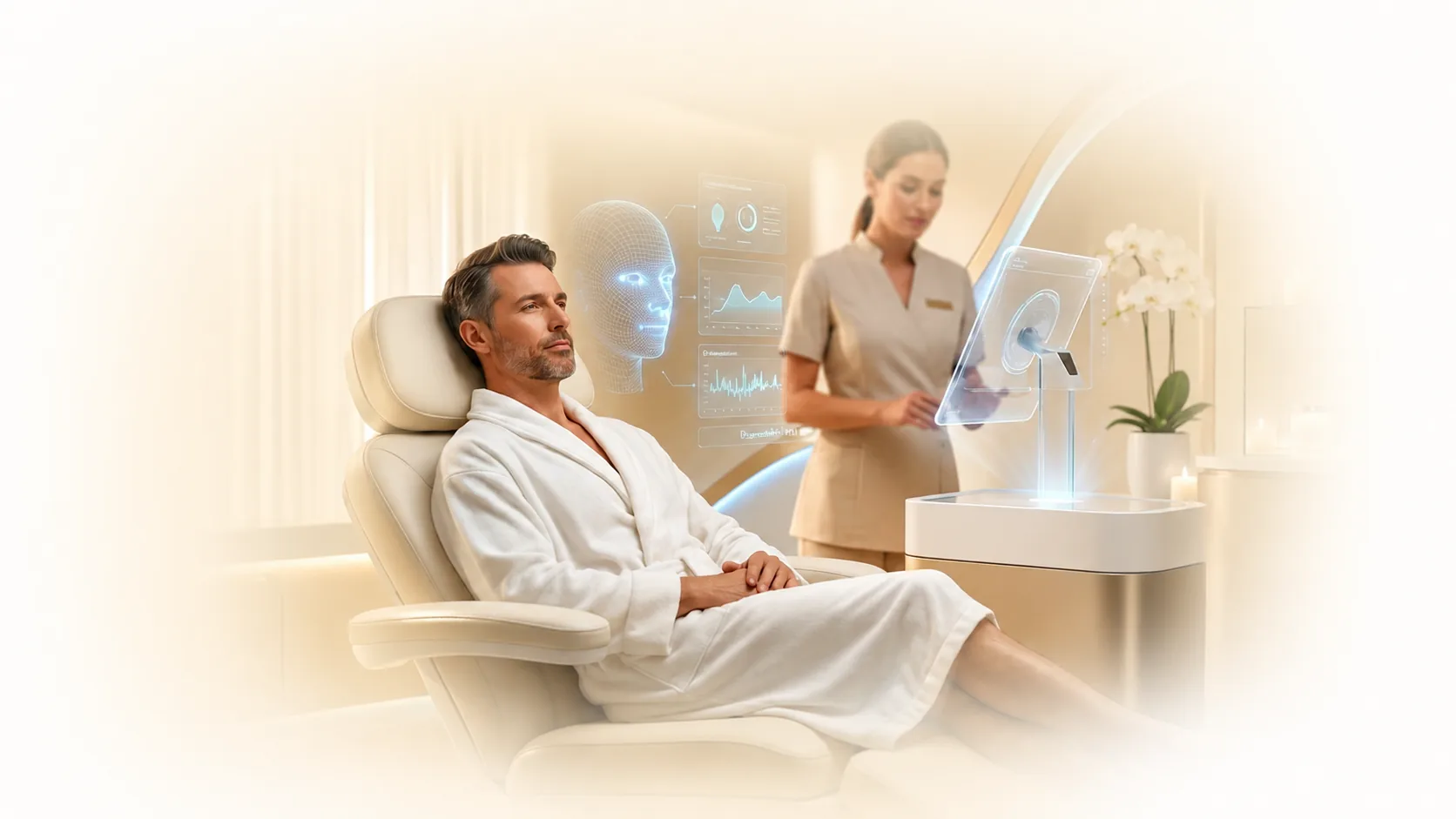 AI-powered skin analysis technology at NexGen Clinic Cambridge